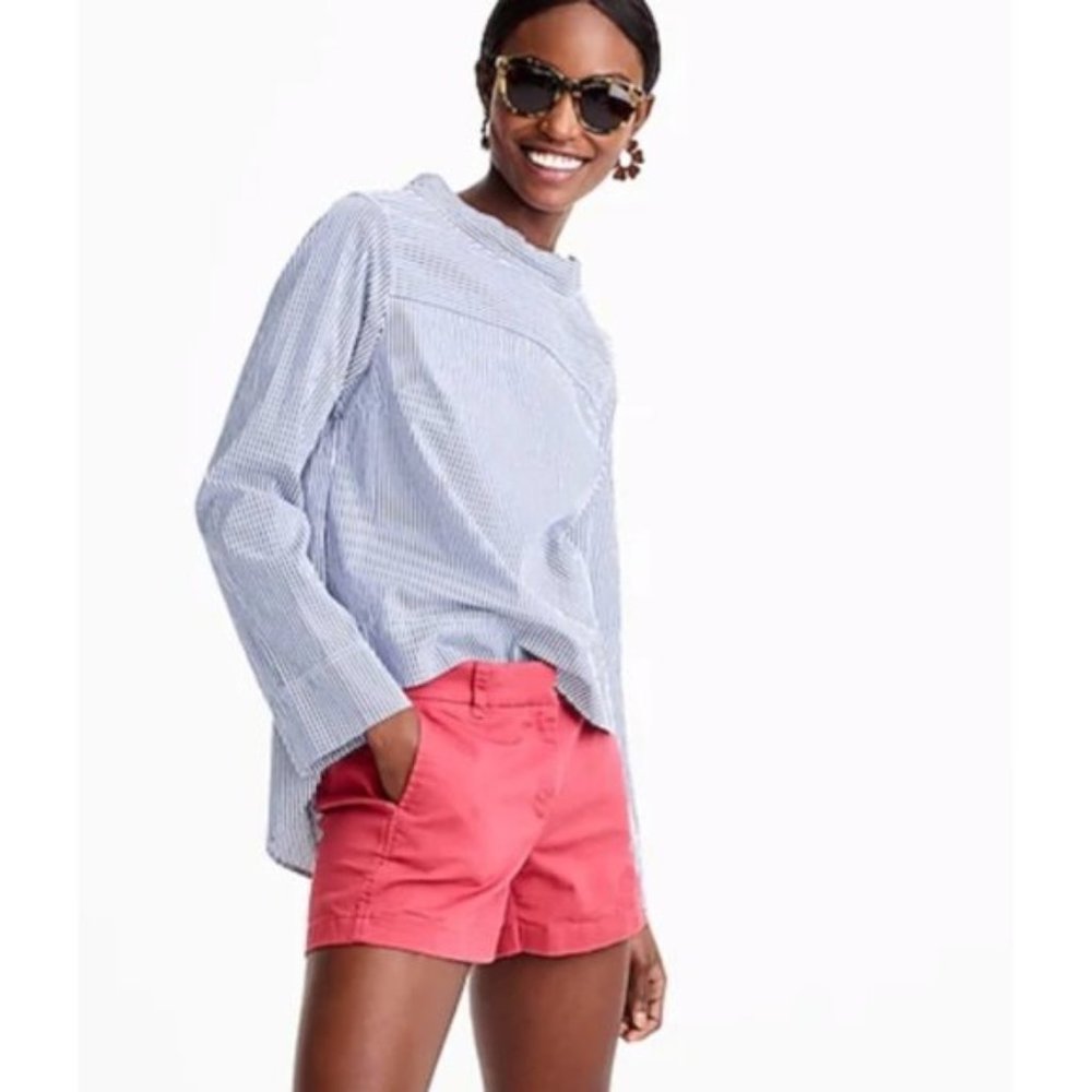 J Crew 3.5" Classic Chino Shorts - Brilliant Azalea